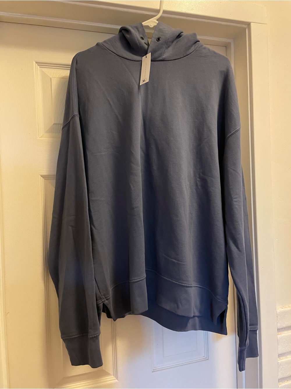 Velvet by Graham & Spencer Slate Blue Woman’s Hooded Sweatshirt XL NWT